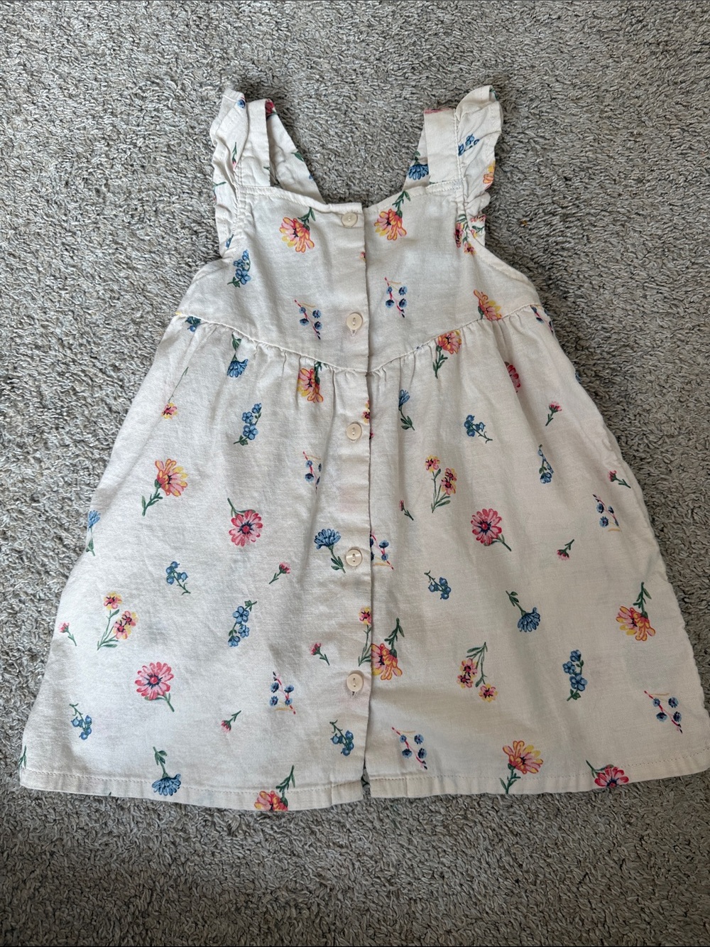 5/$25: H&M Cream Floral Sundress
